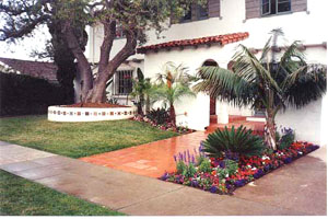 Tropical landscape front